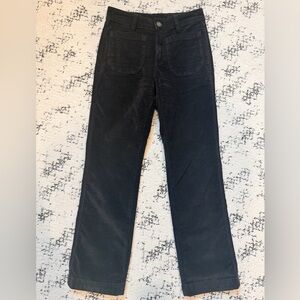 Free People Dark Corduroy Trousers